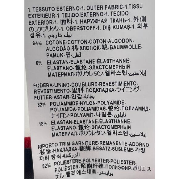 M2-42 VERSACE Women's Greca Sports Bra Cotton Soft Stretch Red Size 1/XS - Picture 7 of 9